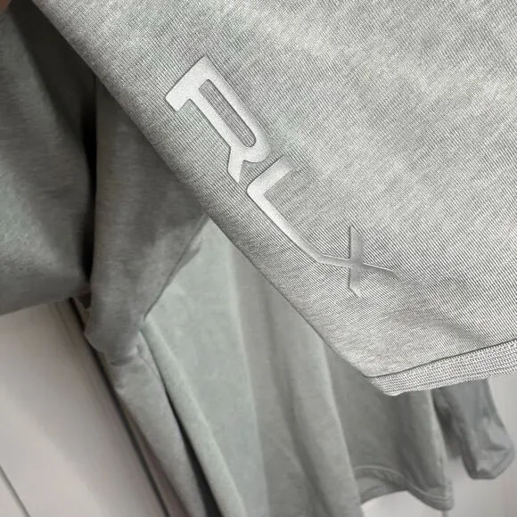 RLX Ralph Lauren Performance Tech Half Zip Pullover Grey Medium (w1) - Picture 3 of 11